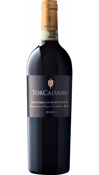 Bottle of TorCalvano Vino Nobile di Montepulciano 2018 wine 750 ml