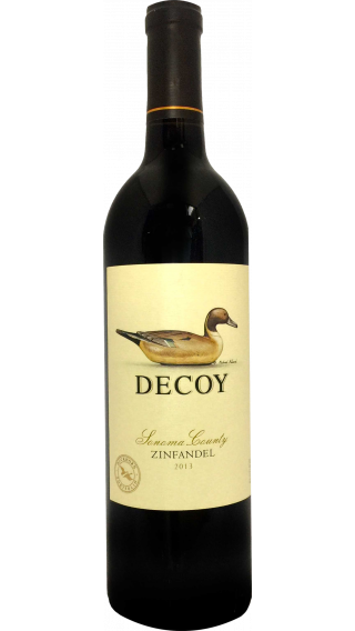 Bottle of Duckhorn Decoy Zinfandel 2013 wine 750 ml