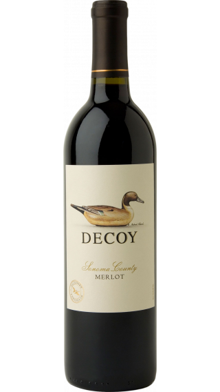Bottle of Duckhorn Decoy Merlot 2019 wine 750 ml