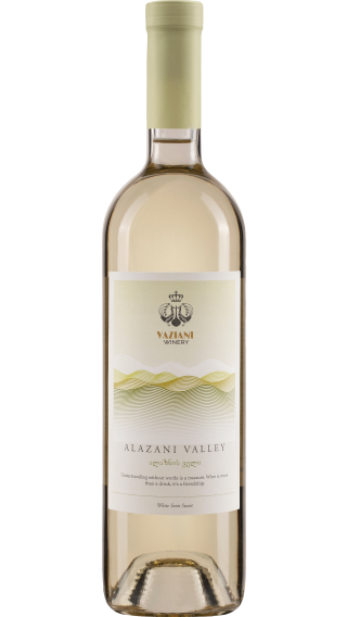 Bottle of Vaziani Alazani Valley White 2021 wine 750 ml