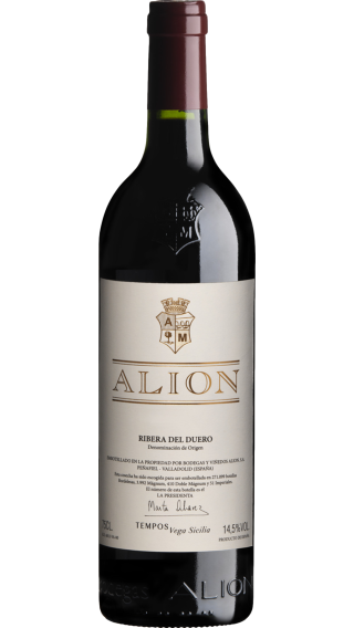 Bottle of Vega Sicilia Alion 2019 wine 750 ml
