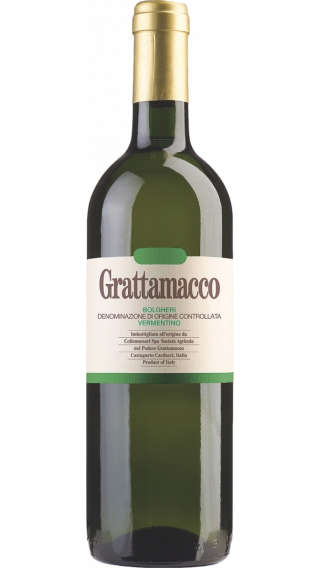 Bottle of Grattamacco Vermentino Bolgheri 2016 wine 750 ml