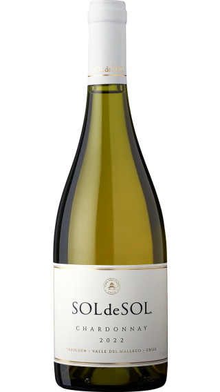 Bottle of Vina Aquitania Sol de Sol Chardonnay 2022 wine 750 ml