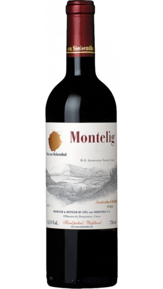Bottle of Vina von Siebenthal Montelig 2012 wine 750 ml
