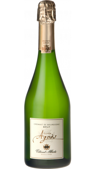 Bottle of Vitteaut-Alberti Cremant de Bourgogne Cuvee Agnes Blanc de Blancs Brut wine 750 ml
