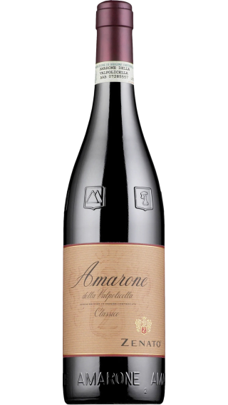Bottle of Zenato Amarone della Valpolicella Classico 2018 wine 750 ml
