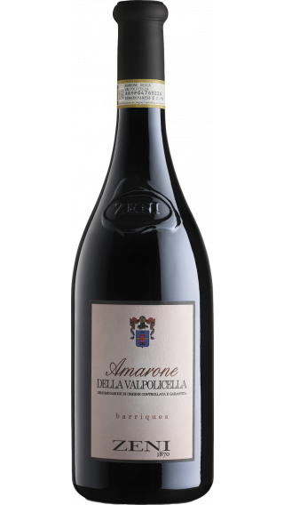 Bottle of Zeni Amarone della Valpolicella Barriques 2015 wine 750 ml