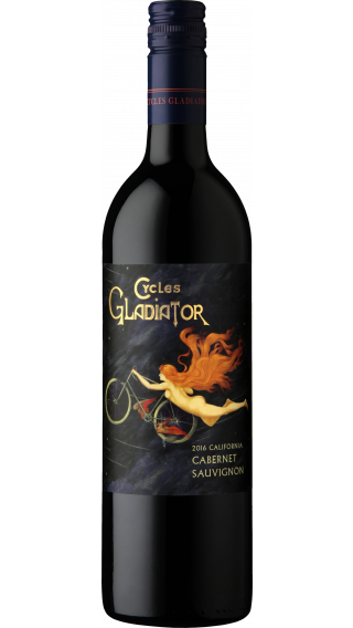 Bottle of Cycles Gladiator Cabernet Sauvignon 2016 wine 750 ml
