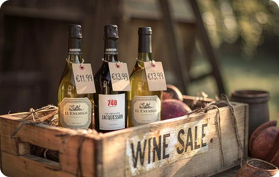 Wine flash sale selection