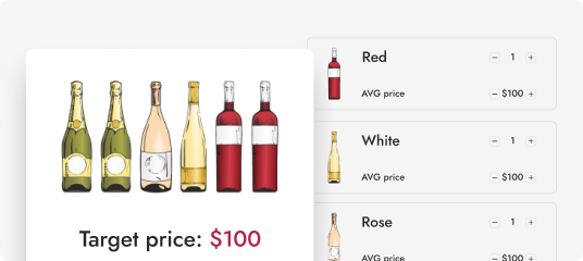 Choose your price range & wine types