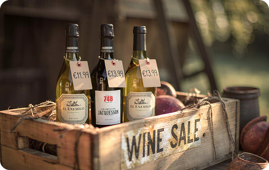 Wine flash sale selection